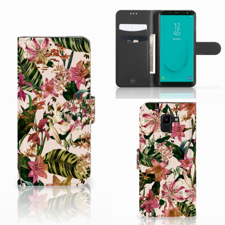 Samsung Galaxy J6 2018 Hoesje Flowers