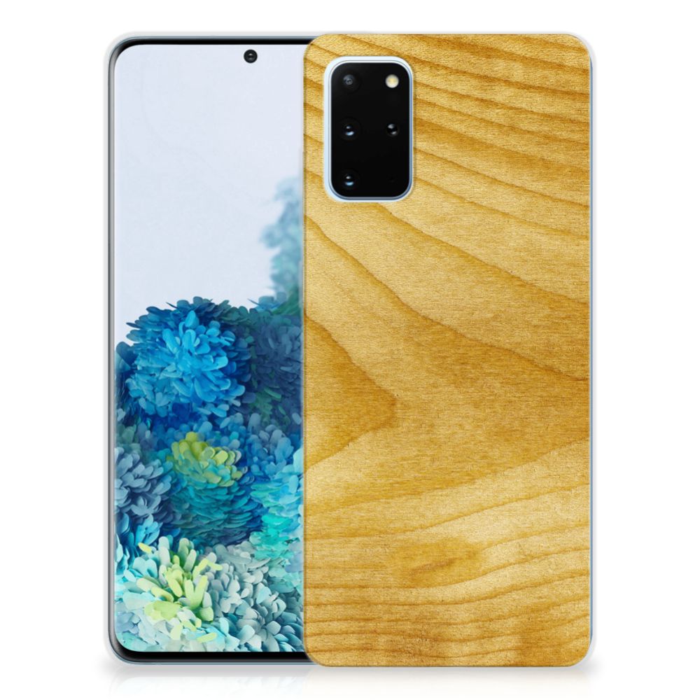 Samsung Galaxy S20 Plus Bumper Hoesje Licht Hout B2C Telecom