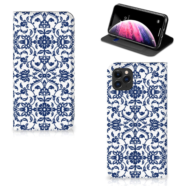 Apple iPhone 11 Pro Max Smart Cover Flower Blue