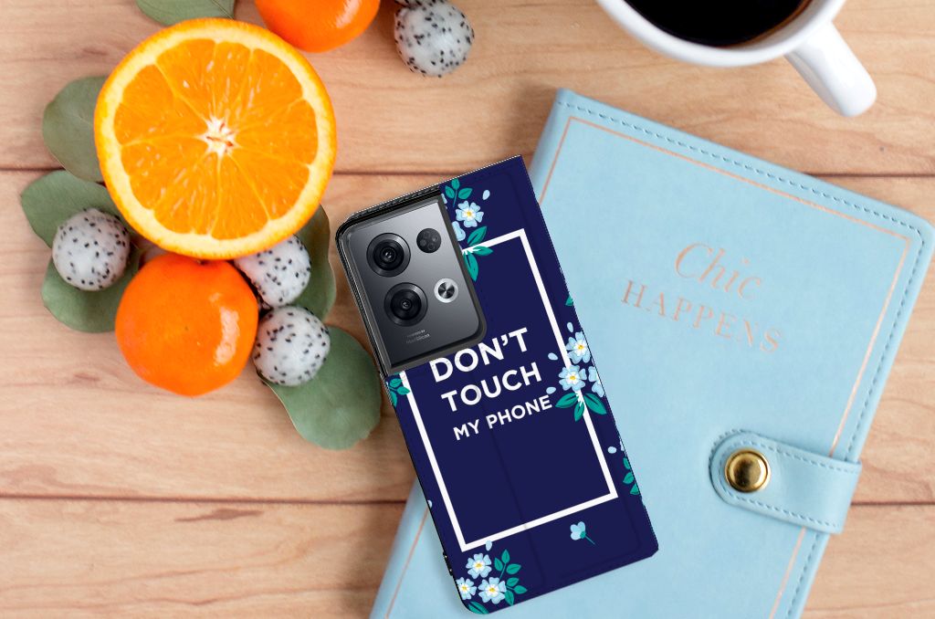 OPPO Reno8 Pro Design Case Flowers Blue DTMP - B2C Telecom