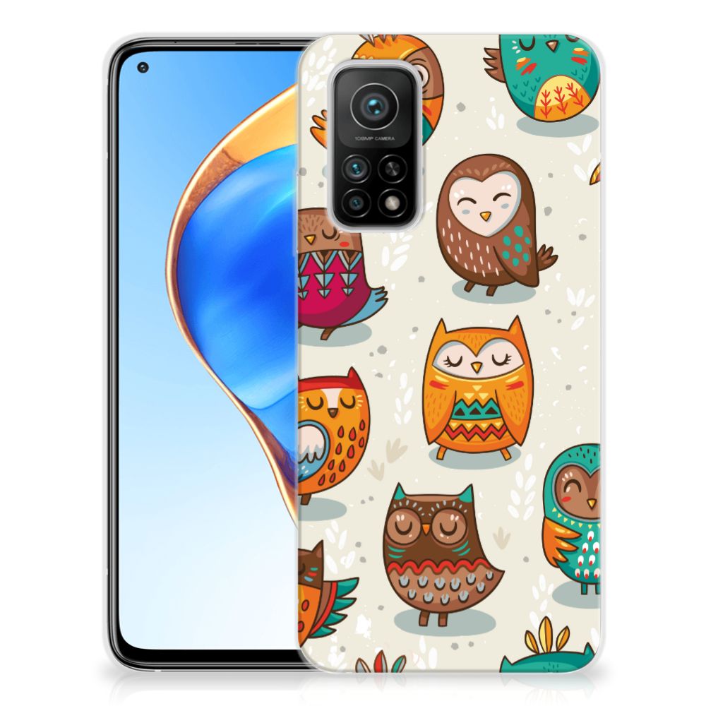 Xiaomi Mi 10T | 10T Pro TPU Hoesje Vrolijke Uilen
