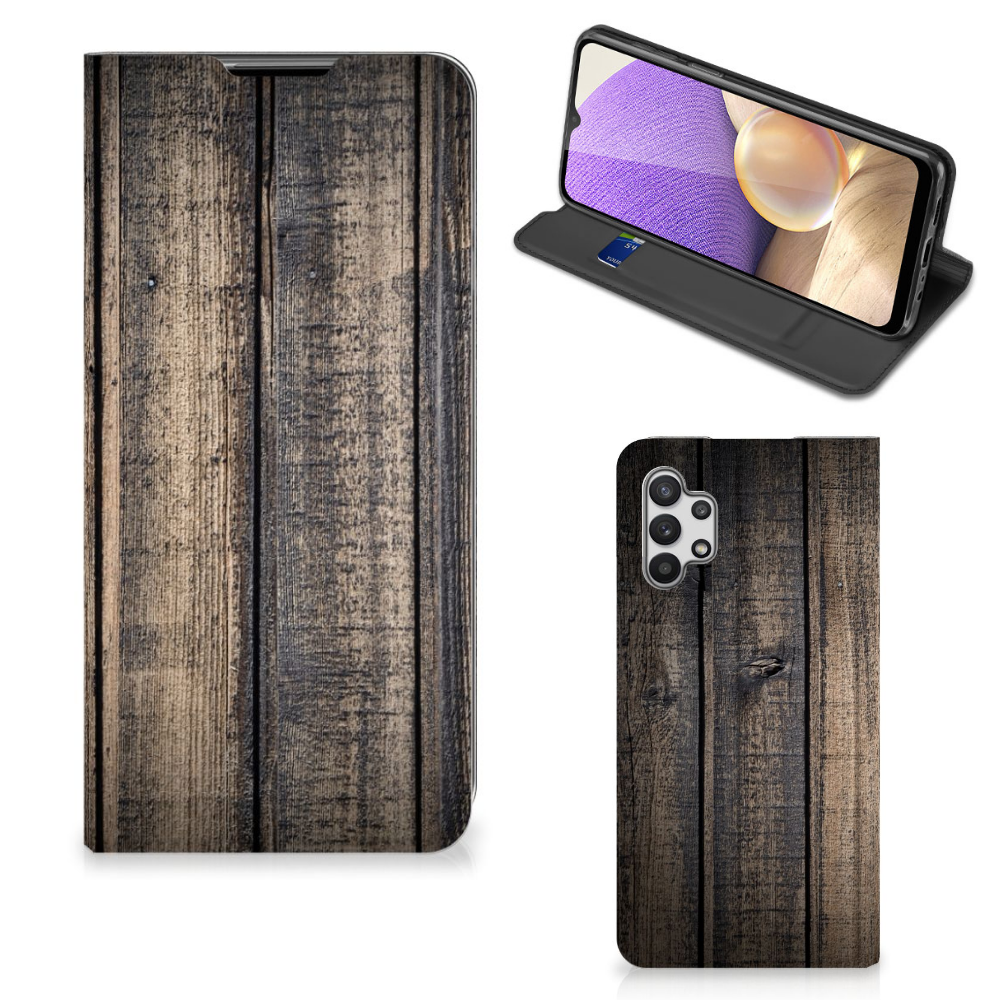 Samsung Galaxy A32 5G Book Wallet Case Steigerhout - B2C Telecom