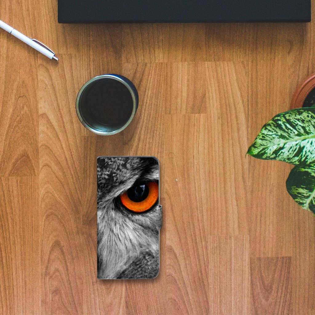 Alcatel 1B (2020) Telefoonhoesje met Pasjes Uil