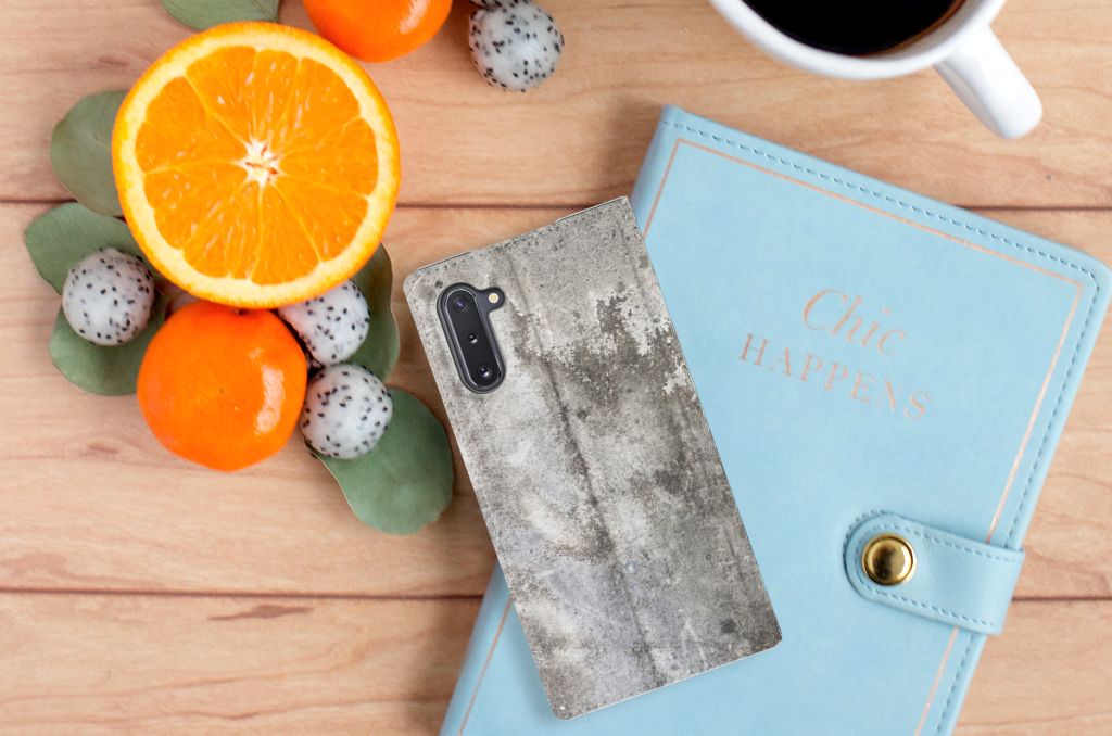 Samsung Galaxy Note 10 Standcase Beton Print