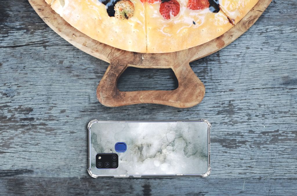 Back Cover Samsung Galaxy A21s Painting Grey B2C Telecom