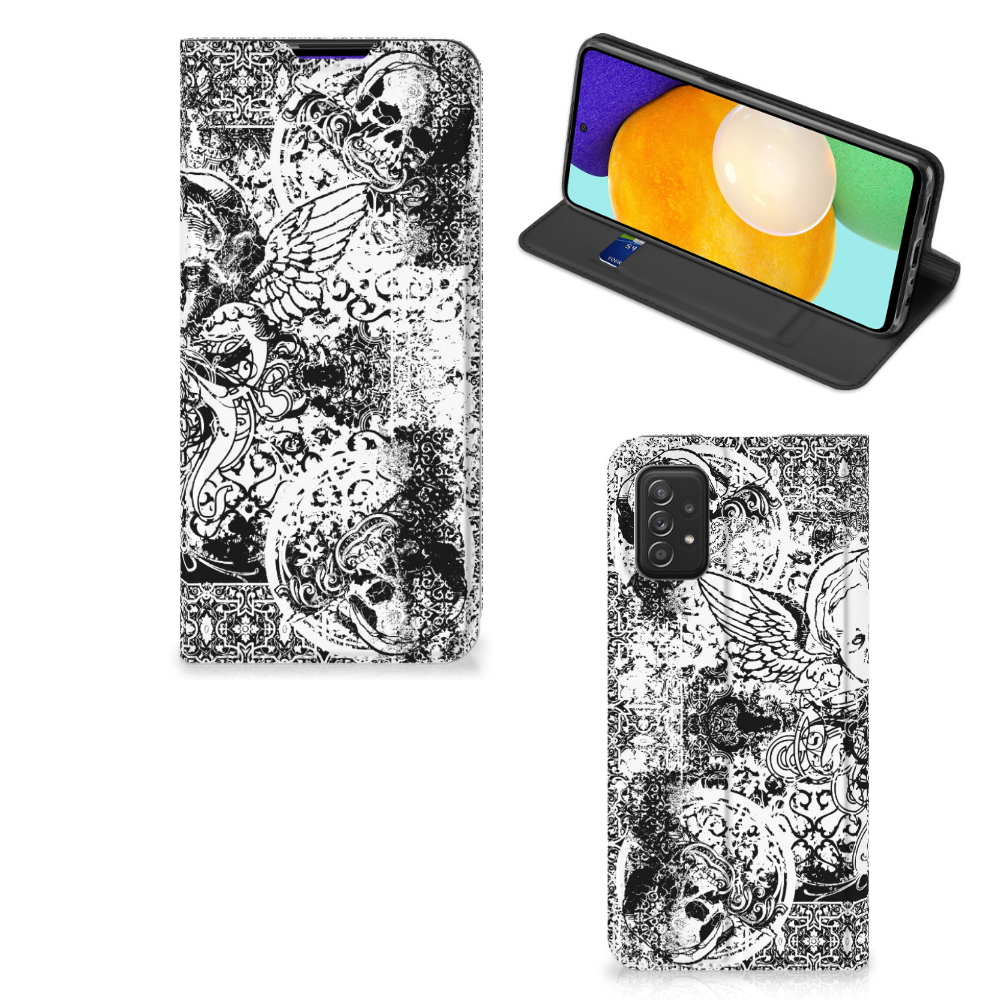 Mobiel BookCase Samsung Galaxy A03s Skulls Angel - B2C Telecom