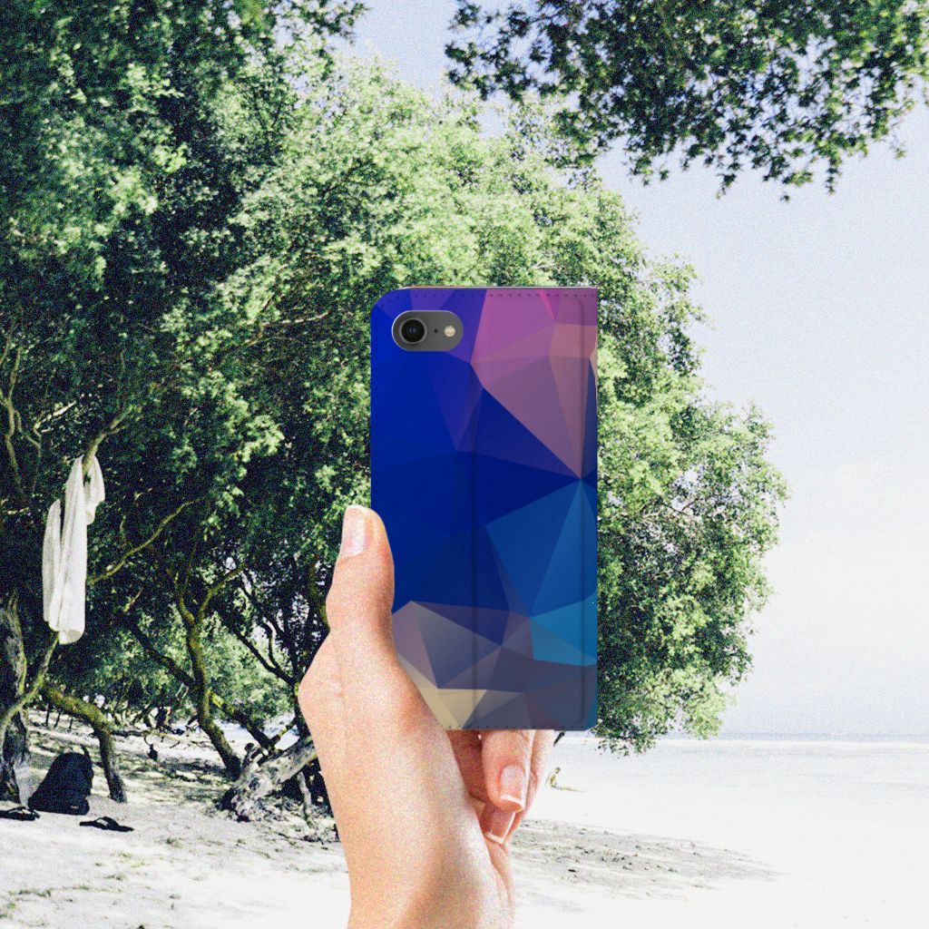 iPhone 7 | 8 | SE (2020) | SE (2022) Stand Case Polygon Dark