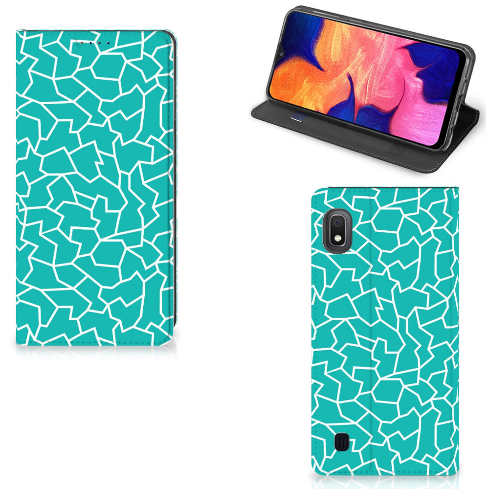 Samsung Galaxy A10 Bookcase Cracks Blue