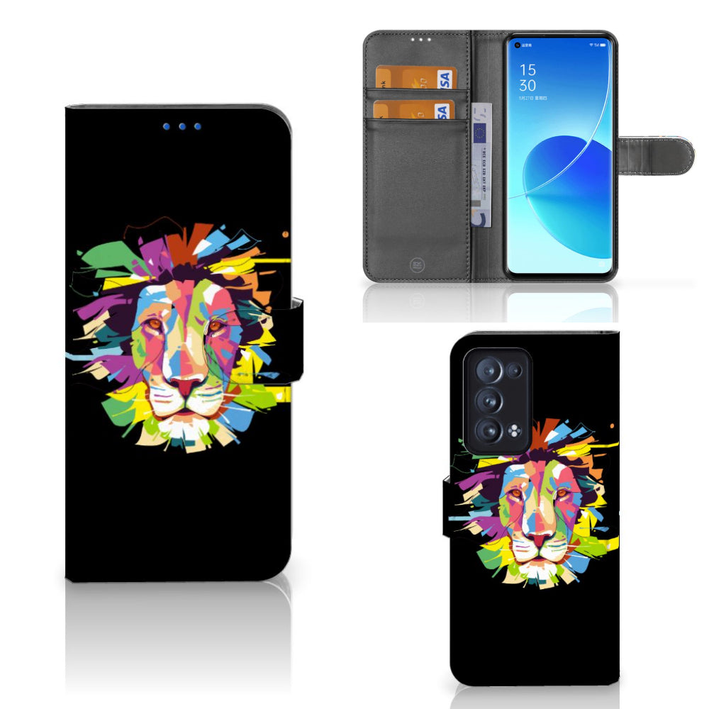 OPPO Reno 6 Pro Plus 5G Leuk Hoesje Lion Color