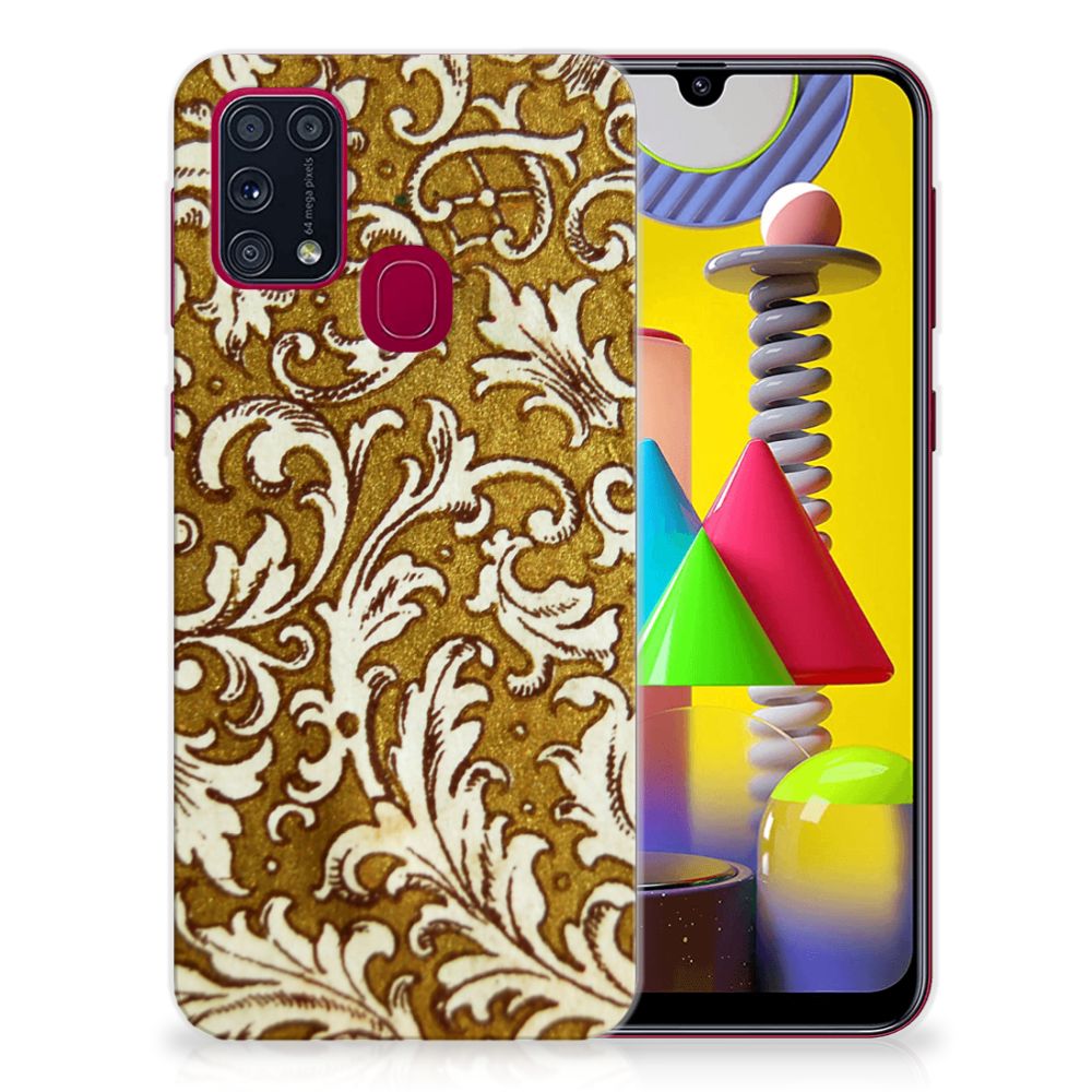 Siliconen Hoesje Samsung Galaxy M31 Barok Goud B2C Telecom