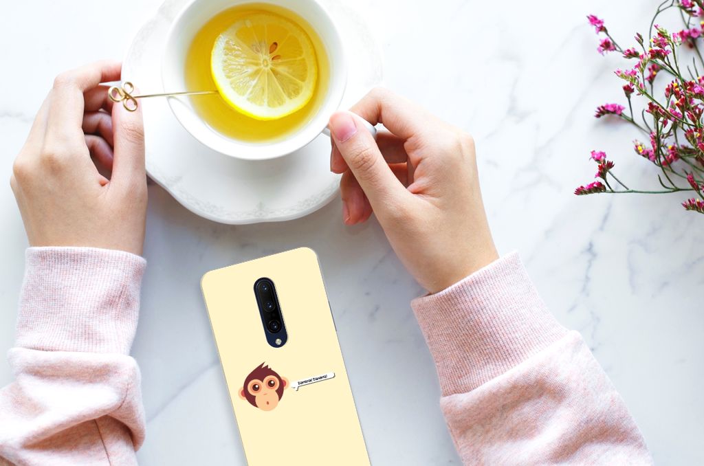 OnePlus 7 Pro Telefoonhoesje met Naam Monkey