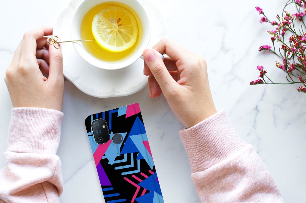 OnePlus Nord N100 Stand Case Funky Triangle