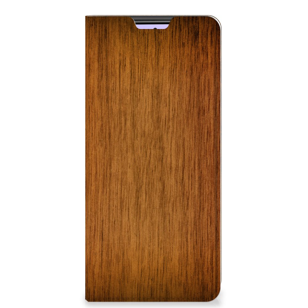 Xiaomi Redmi Note 10 Pro Book Wallet Case Donker Hout - B2C Telecom