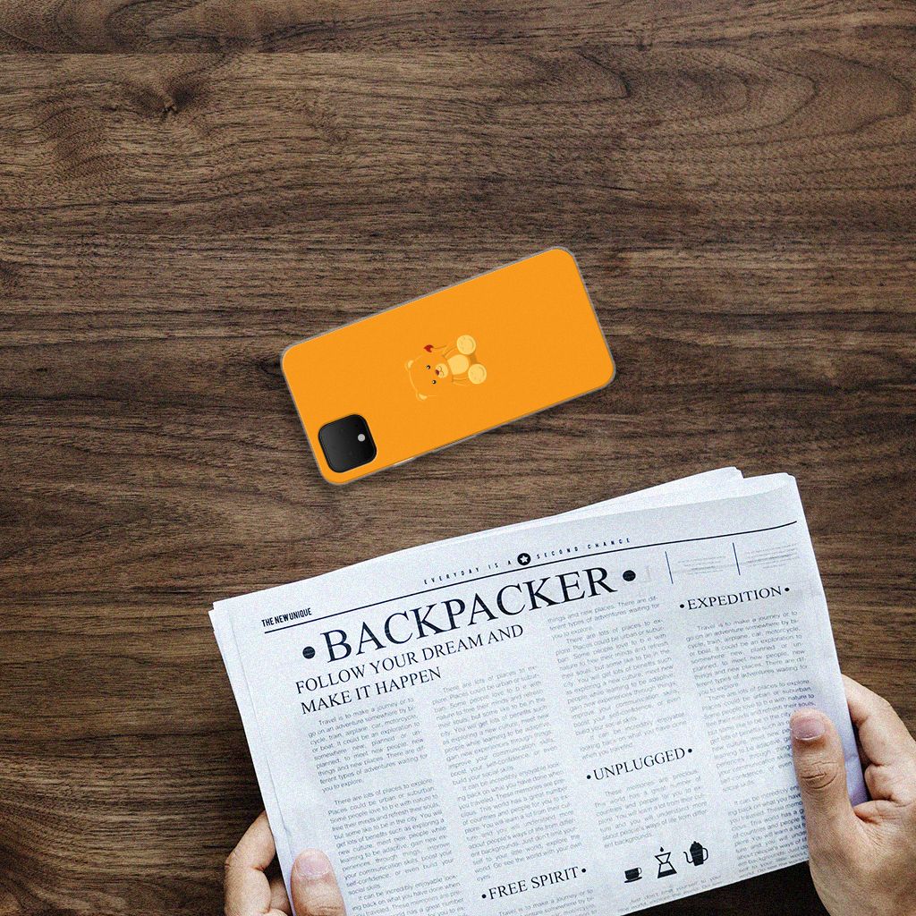 Google Pixel 4 XL Telefoonhoesje met Naam Baby Beer B2C Telecom