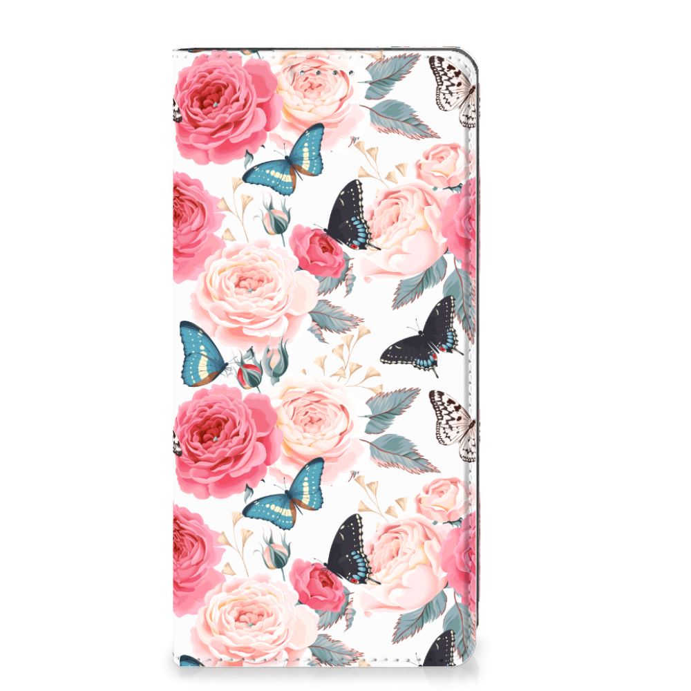 OPPO A57 | A57s | A77 4G Smart Cover Butterfly Roses - B2C Telecom
