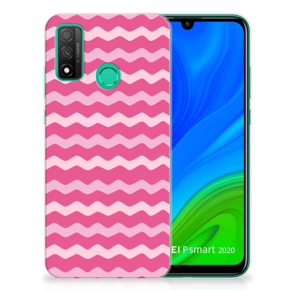 Huawei P Smart 2020 TPU bumper Waves Pink B2C Telecom