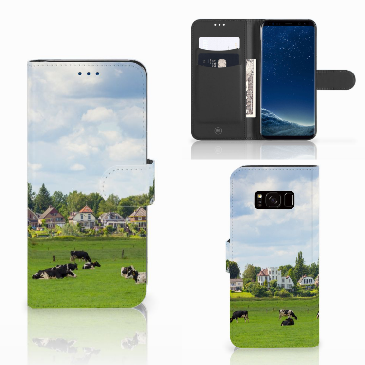 Samsung Galaxy S8 Telefoonhoesje met Pasjes Koeien
