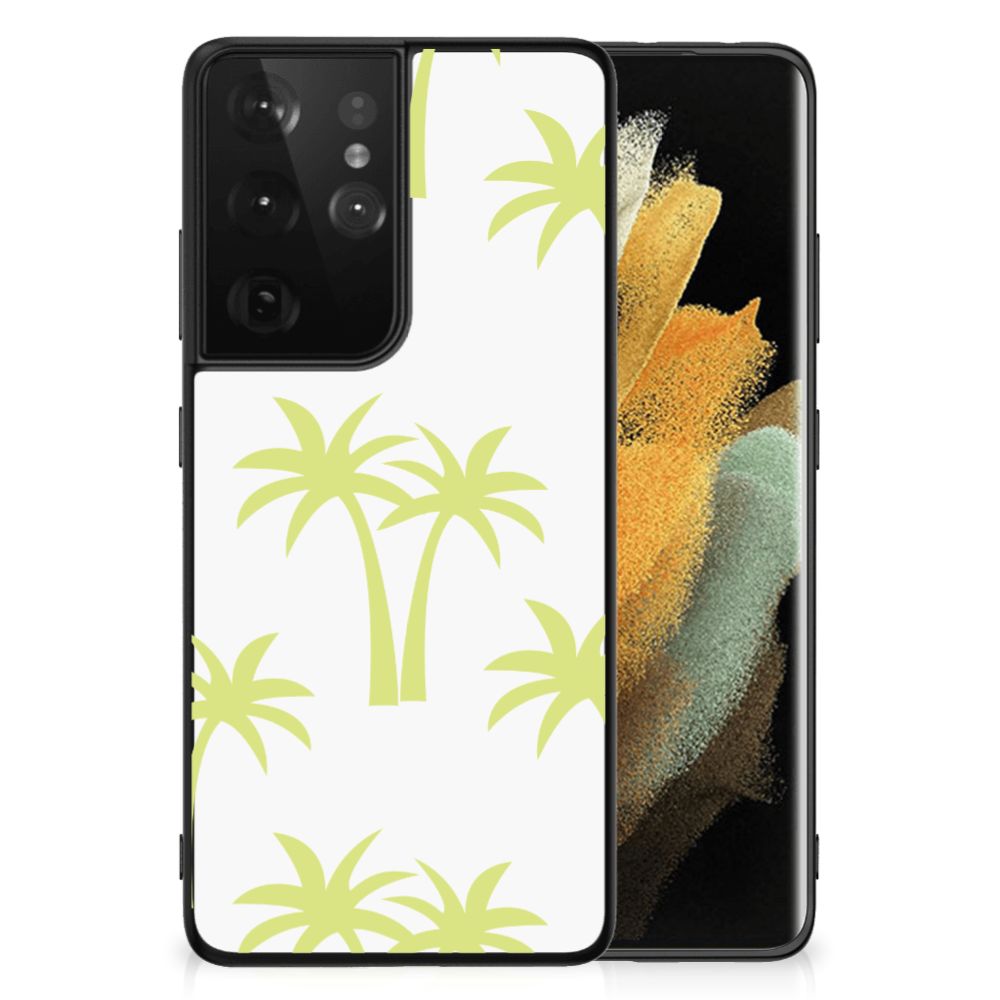 Samsung Galaxy S21 Ultra Bloemen Hoesje Palmtrees B2C Telecom
