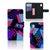 Funky Triangle Hoesje Alcatel 1B 2020 Boekhoesje Kunstleer TPU Pasjesvak Blauw Paars | Book Case