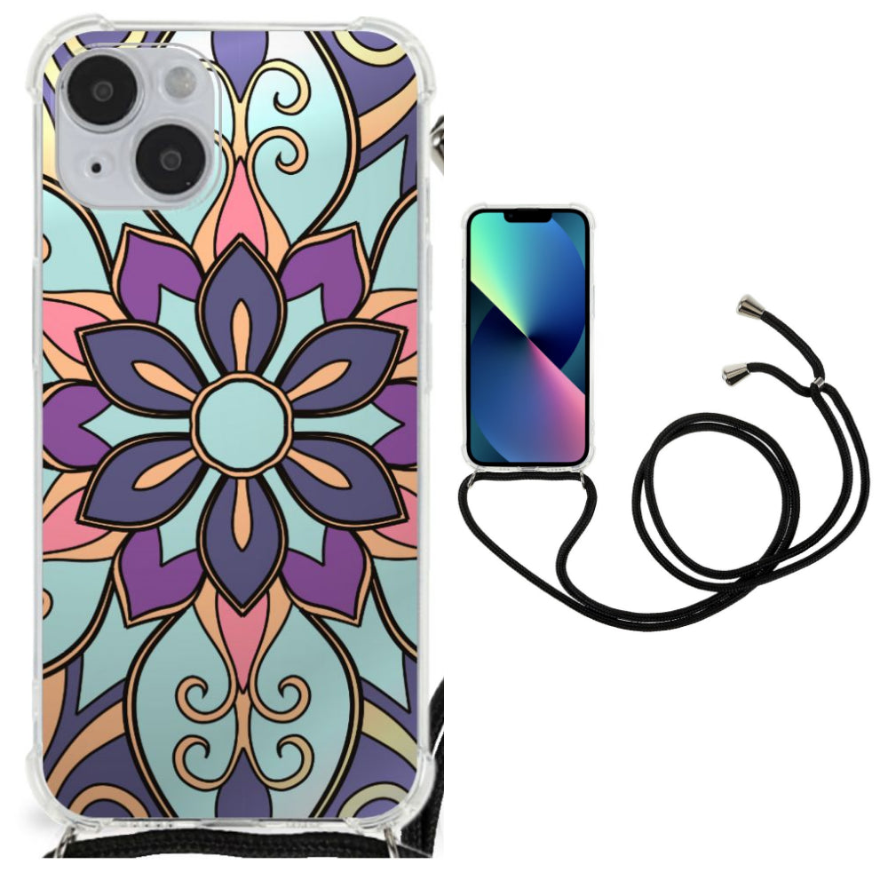 iPhone 14 Plus Case Purple Flower