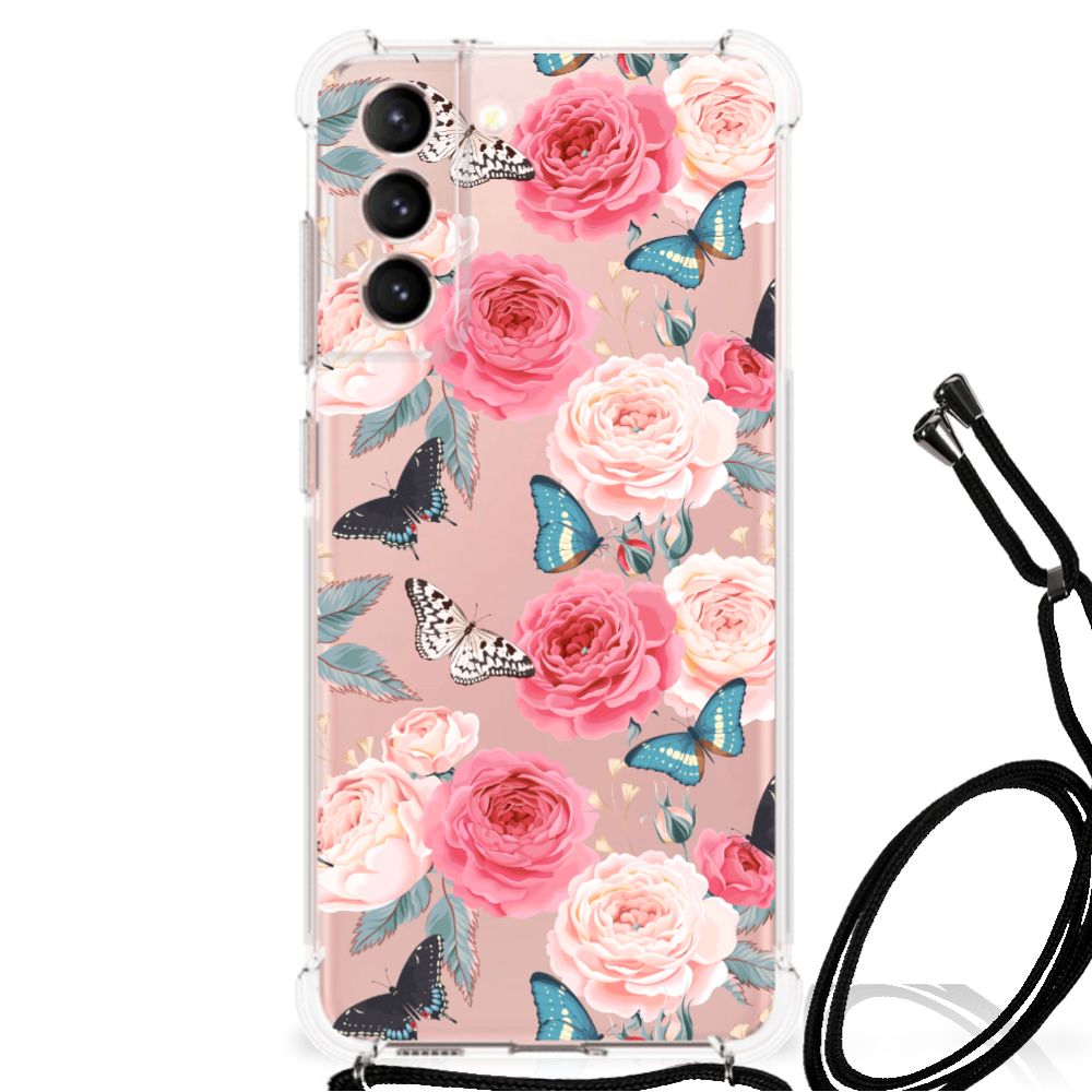 Samsung Galaxy S21 FE Case Butterfly Roses