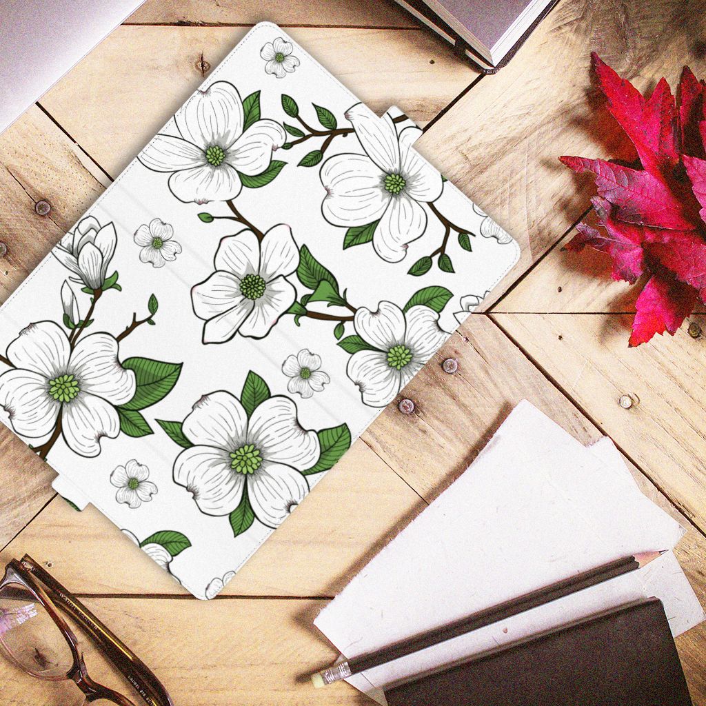 Lenovo Tab M10 Plus 3rd Gen 10.6 inch Tablet Cover Dogwood Flowers