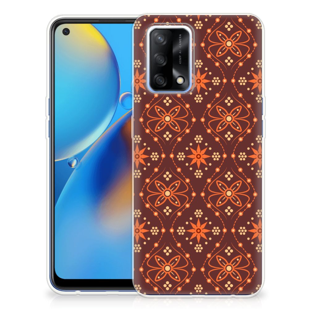 OPPO A74 4G TPU bumper Batik Brown B2C Telecom