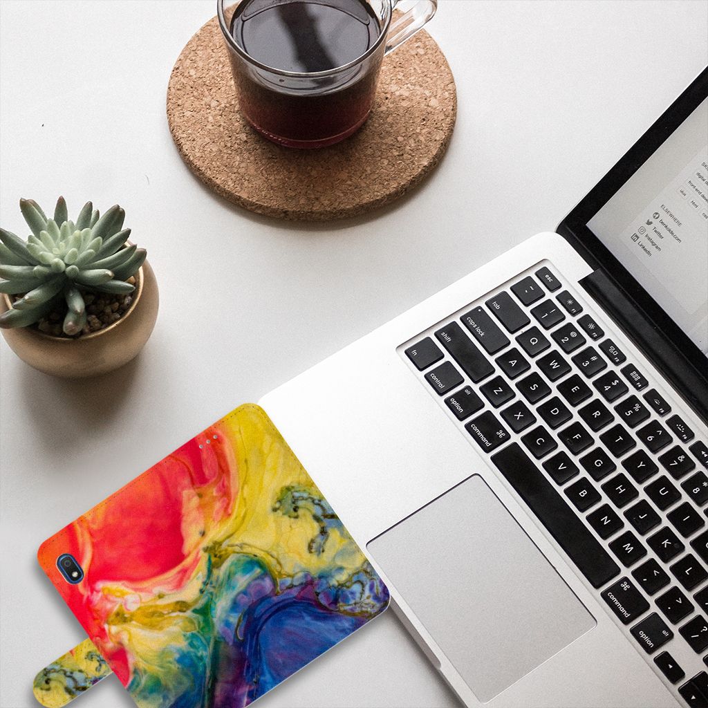 Hoesje Samsung Galaxy A10 Watercolor Dark
