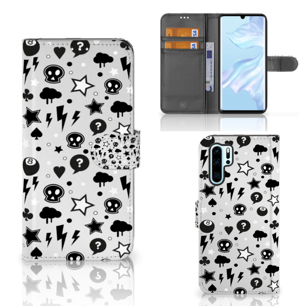 Telefoonhoesje met Naam Huawei P30 Pro Silver Punk