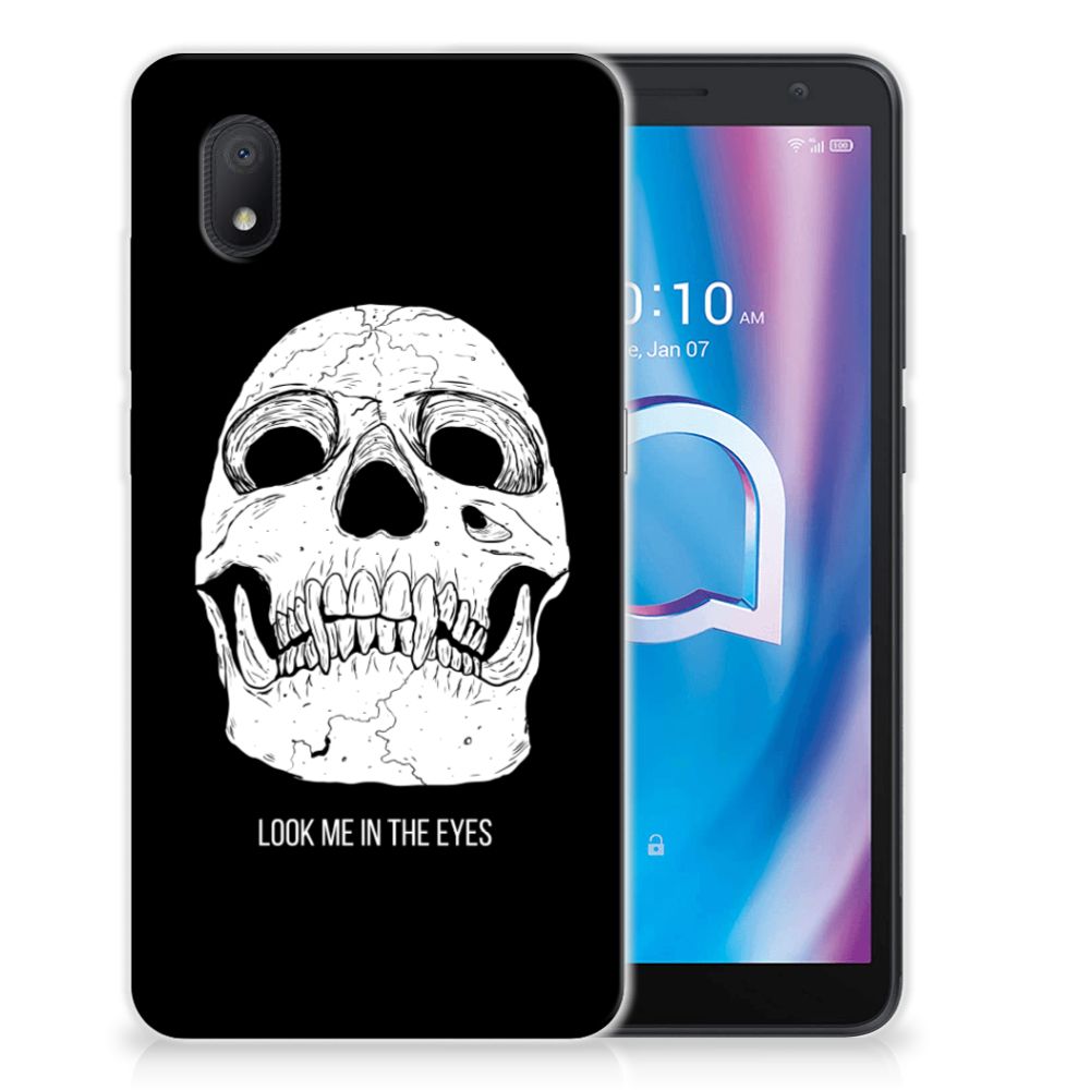 Silicone Back Case Alcatel 1B (2020) Skull Eyes