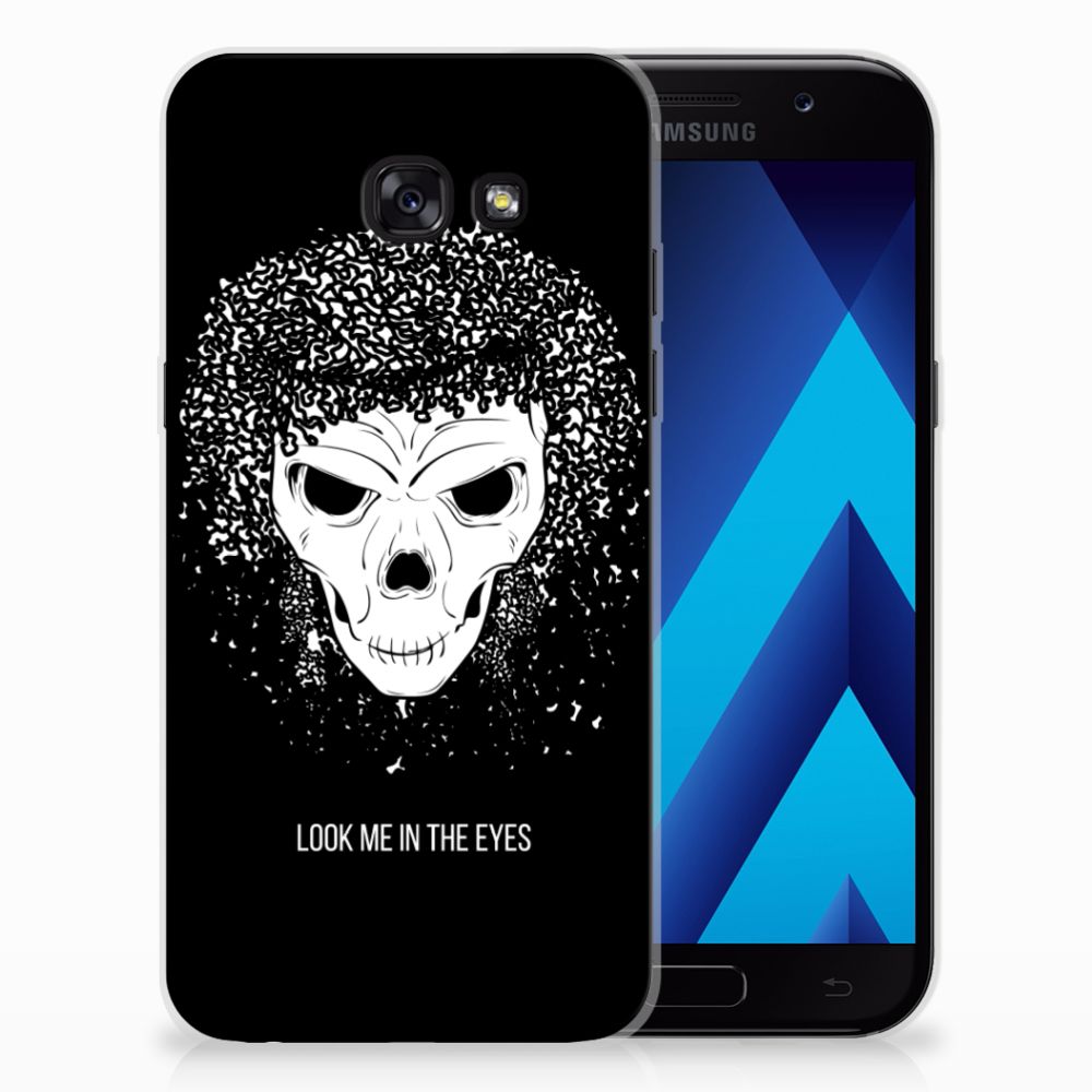 Silicone Back Case Samsung Galaxy A5 2017 Skull Hair