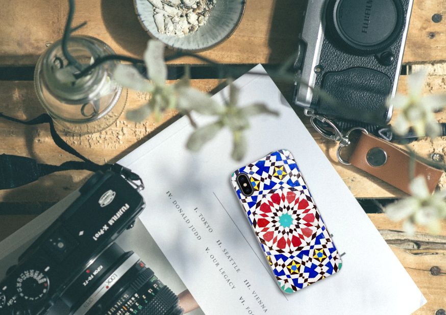 Apple iPhone X | Xs TPU Siliconen Hoesje Mozaïek