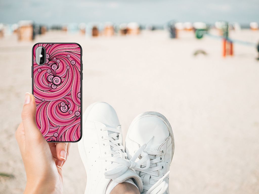 iPhone X | Xs Leuk Telefoonhoesje Swirl Pink B2C Telecom