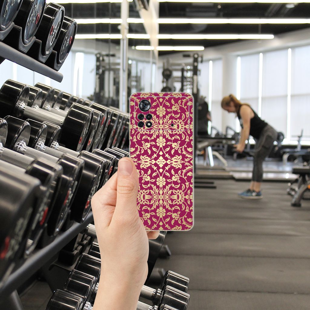 Siliconen Hoesje Xiaomi Poco X4 Pro 5G Barok Pink