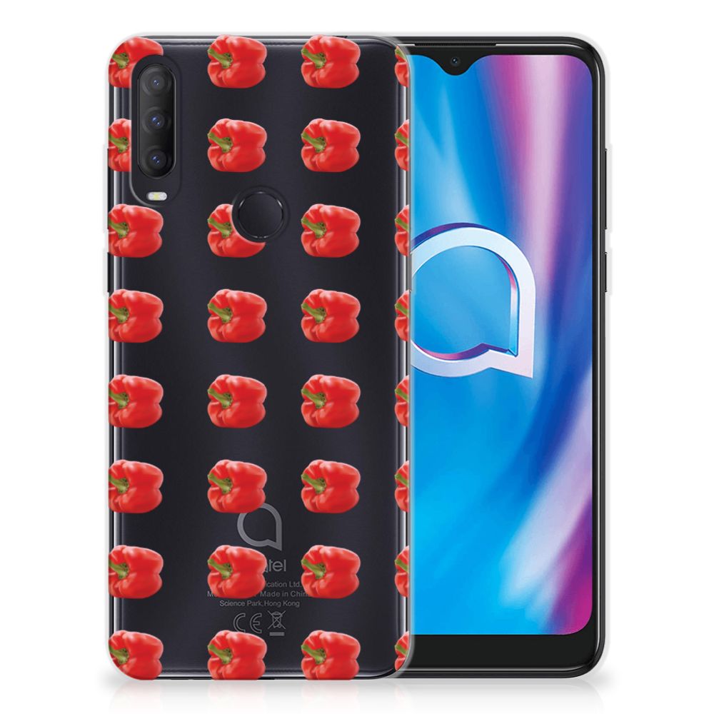 Alcatel 1S (2020) Siliconen Case Paprika Red B2C Telecom