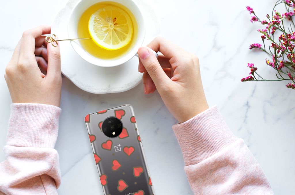 OnePlus 7T TPU bumper Hearts
