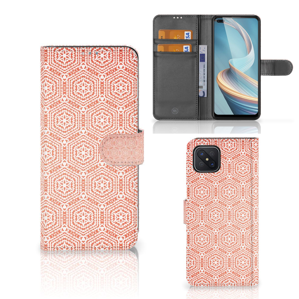 OPPO Reno4 Z Telefoon Hoesje Pattern Orange