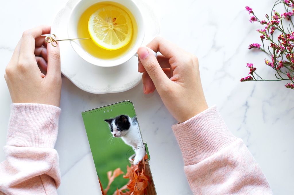 OnePlus Nord 2T Telefoonhoesje met Pasjes Kitten