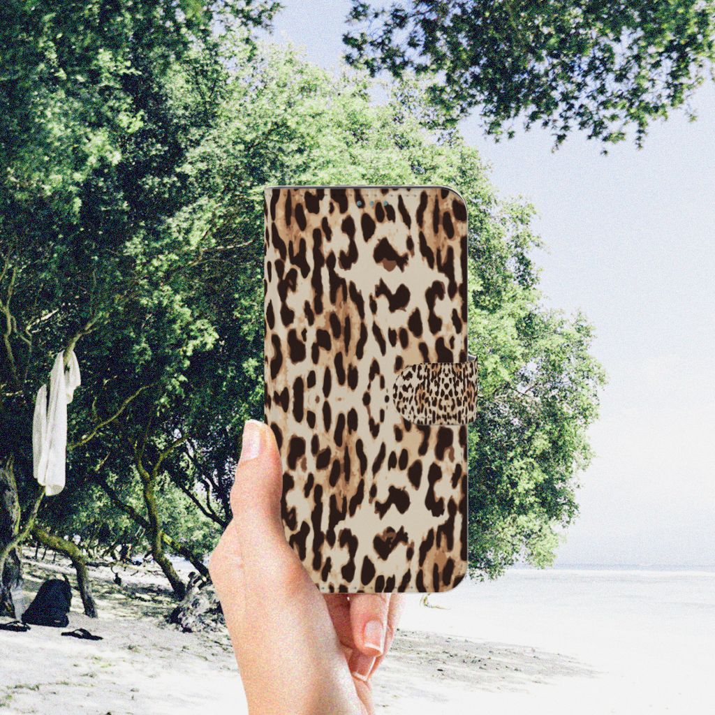 Nokia X10 | Nokia X20 Telefoonhoesje met Pasjes Leopard