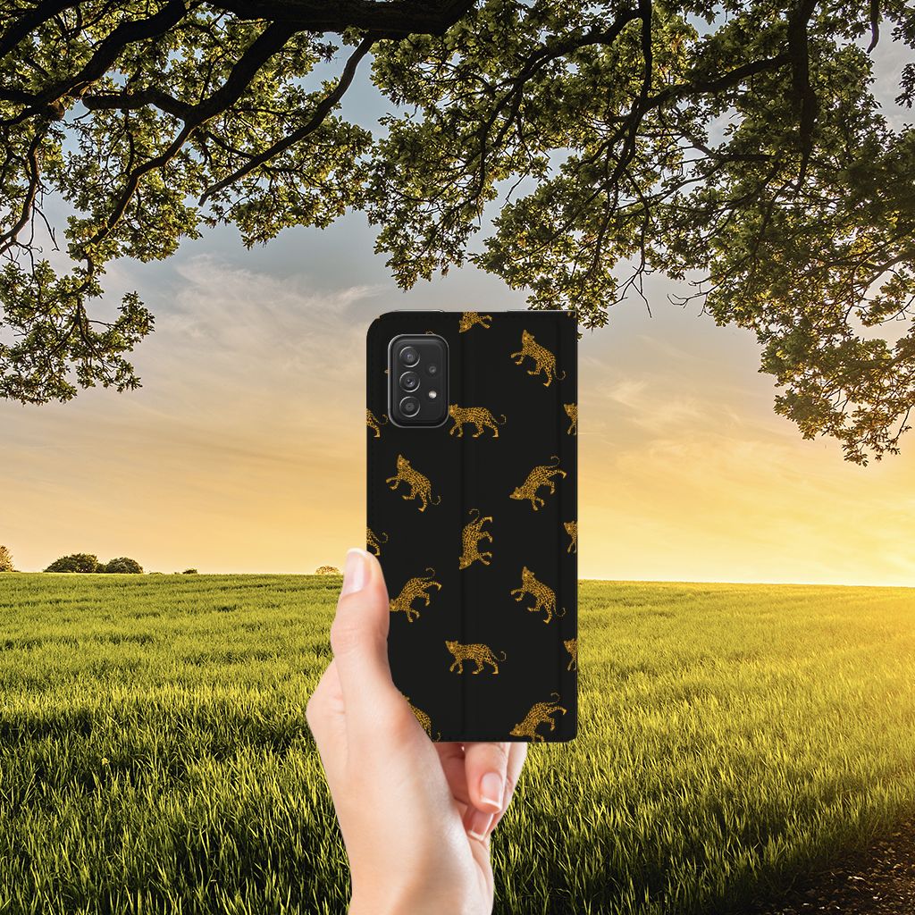 Hoesje maken voor Samsung Galaxy A03s Leopards - B2C Telecom