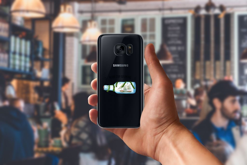 Samsung Galaxy S7 Telefoonhoesje met Naam Boho Bottle