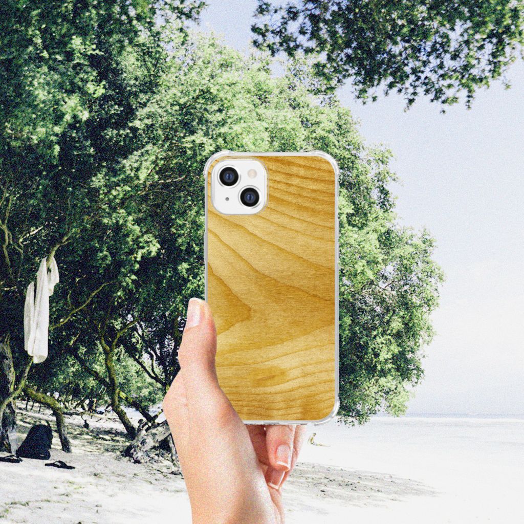 Apple iPhone 14 Plus Stevig Telefoonhoesje Licht Hout B2C Telecom