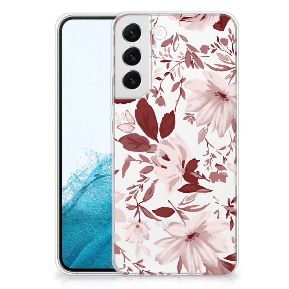 Hoesje maken Samsung Galaxy S22 Plus Watercolor Flowers B2C Telecom