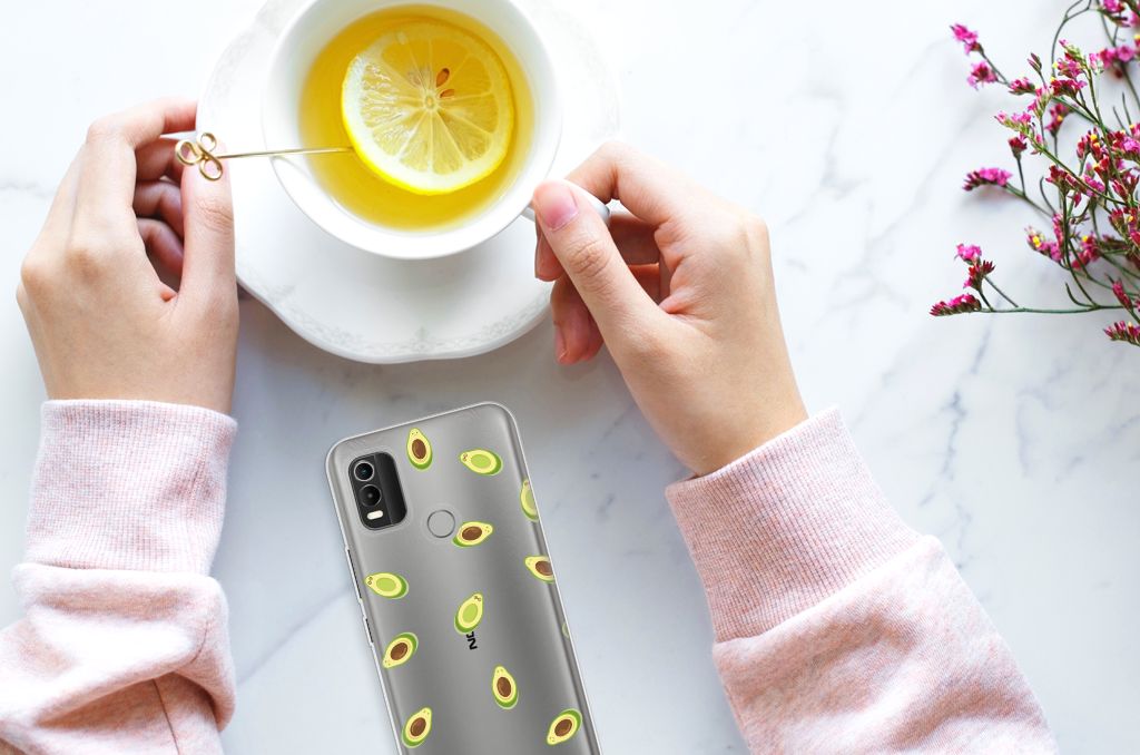 Nokia C21 Plus Siliconen Case Avocado