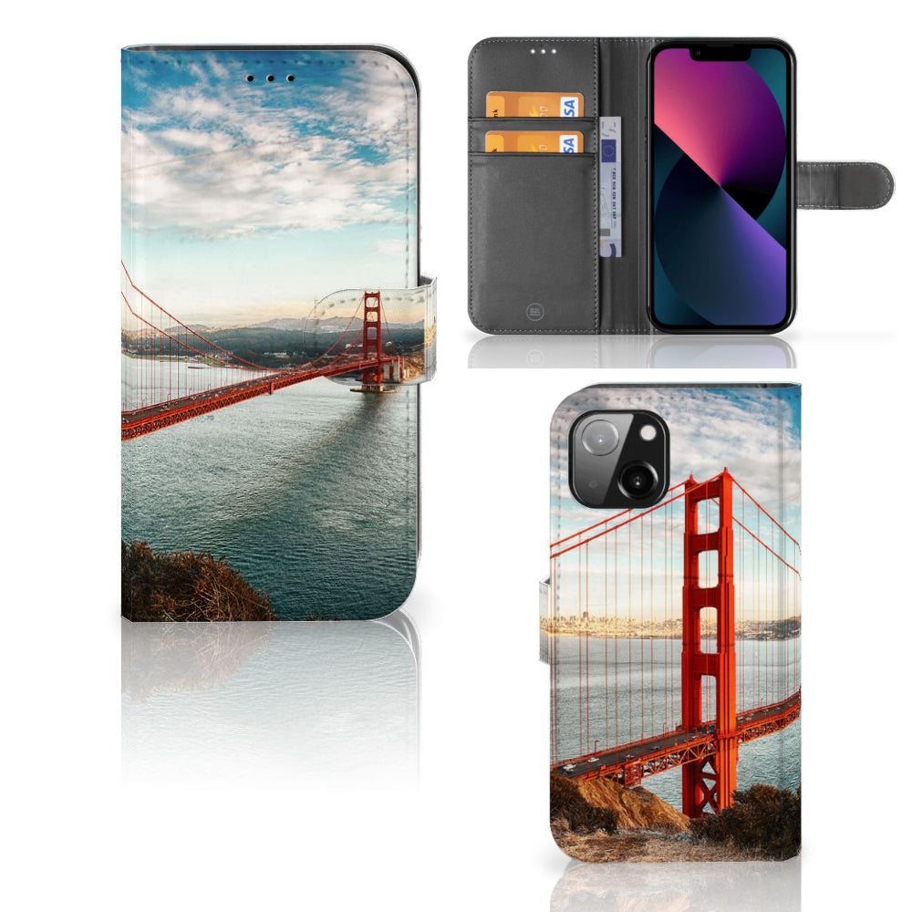 Apple iPhone 13 Flip Cover Golden Gate Bridge