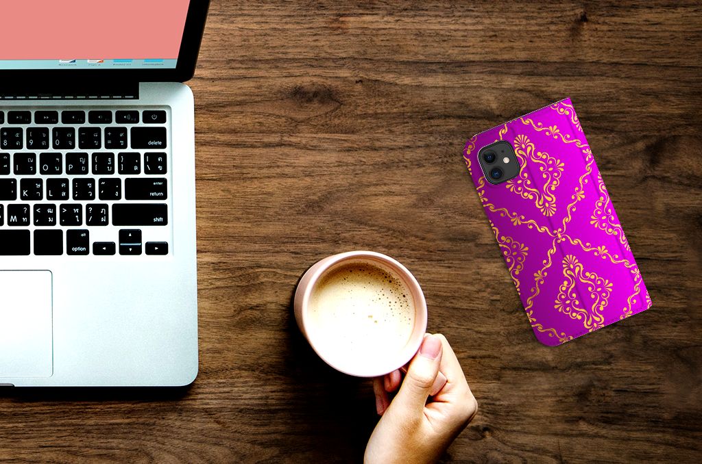 Telefoon Hoesje Apple iPhone 11 Barok Roze