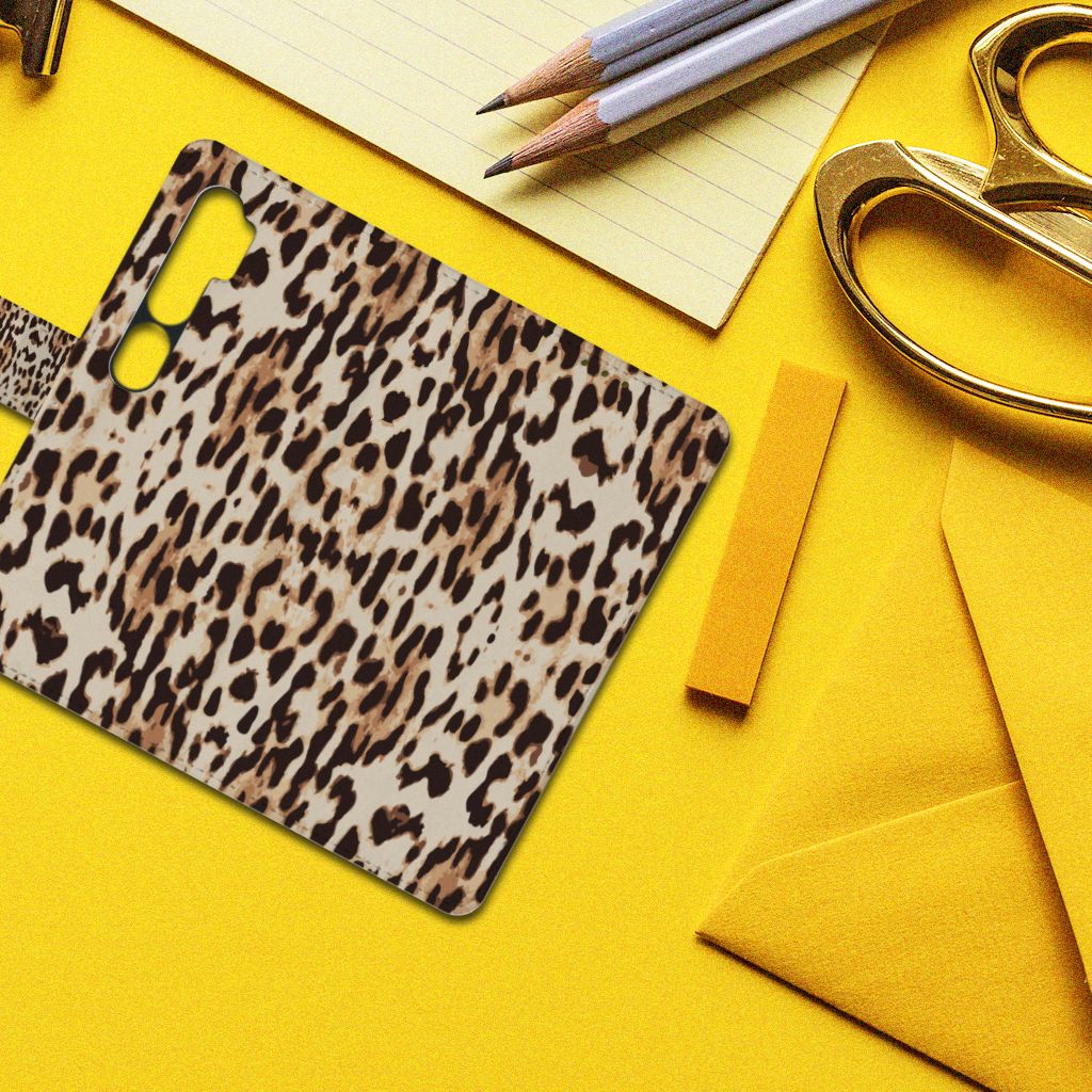 Xiaomi Mi Note 10 Pro Telefoonhoesje met Pasjes Leopard