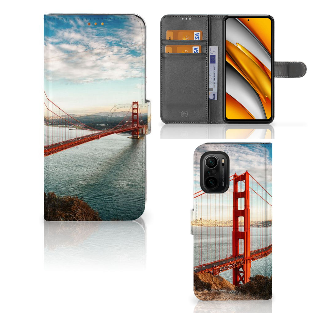 Poco F3 | Xiaomi Mi 11i Flip Cover Golden Gate Bridge