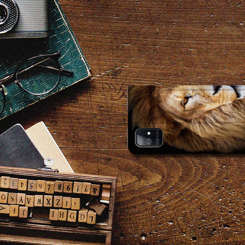 Samsung Galaxy M51 Hoesje maken Leeuw - B2C Telecom