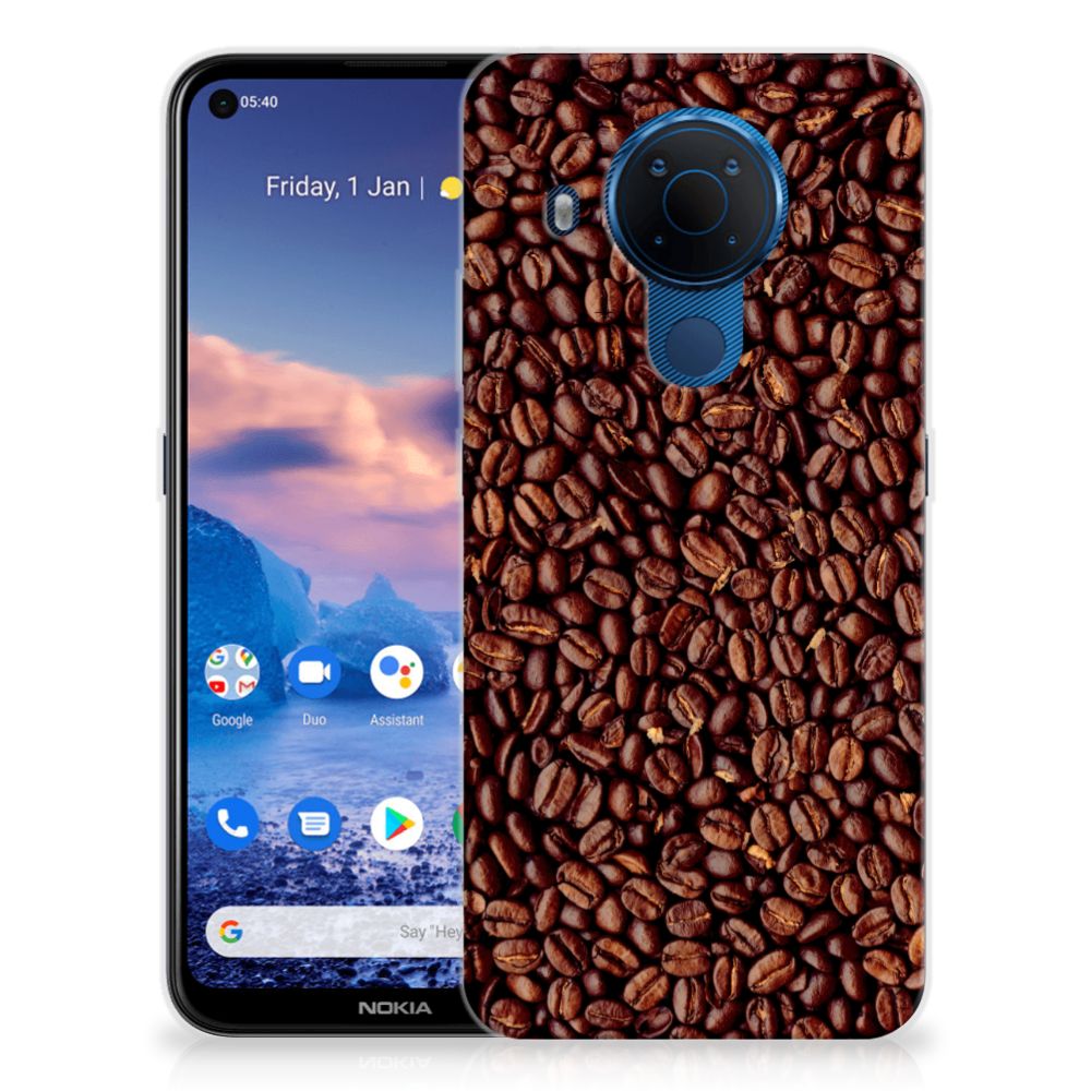 Nokia 5.4 Siliconen Case Koffiebonen